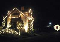 Business with Christmas Lights